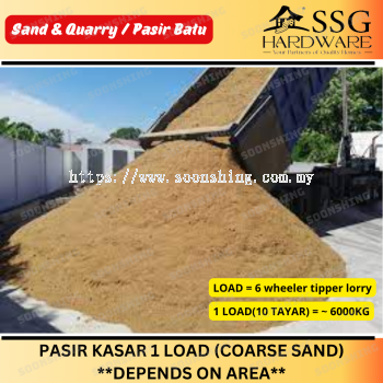 PASIR KASAR 1 LOAD (COARSE SAND) **DEPENDS ON AREA**