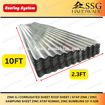 ATAP ZINK / ZINC KAMPUNG SHEET ZINC ATAP RUMAH, ZINC BUMBUNG