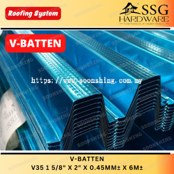 Batten 121 0.45mm / Besi V Biru / Besi Rak Bunga /Besi Bumbung V