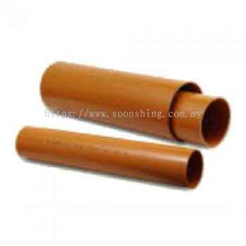 UPVC Underground Brown Pipe 200MM (8") x 5.8M