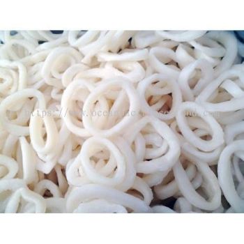 Squid Ring (skin off) white 1KG/PKT