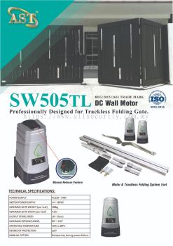 SW505TL TRACKLESS FOLDING AUTOGATE SYSTEM