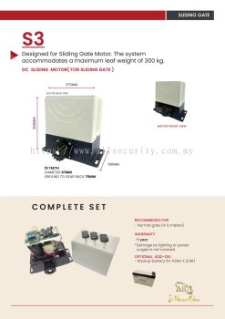 S3 SLIDING MOTOR