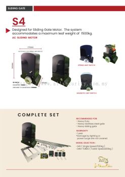 S4 SLIDING MOTOR