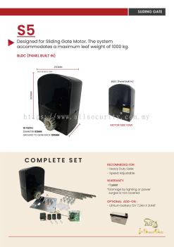 S5 SLIDING MOTOR