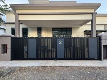 6 PANEL TRACKLESS FOLDING GATE