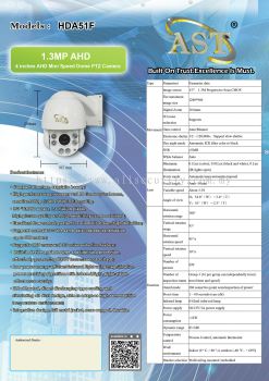 1.3MP AHD Mini Speed Dome PTZ Camera HDA51F