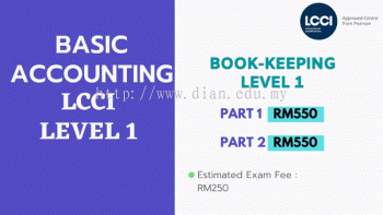 LCCI 1st Level Accounting (3 months) 