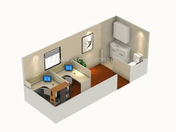 Prefab cabin house layout