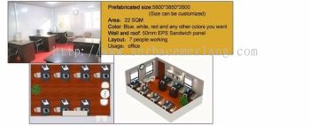 Prefab cabin house layout