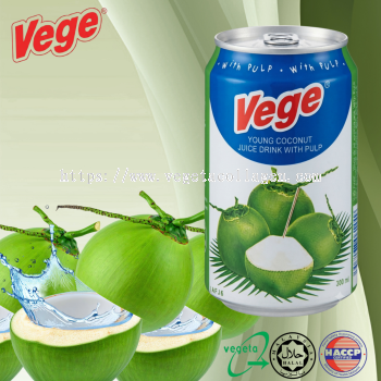 Vege Young Coconut Drink with Pulp 300mL