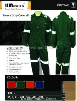 KM Safety Vest Heavy Duty Coverallt M3
