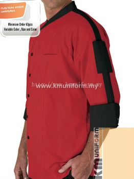 Chef Uniform Design 1 Red Side