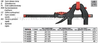 Yato Quick Release Clamps