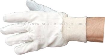 TUFFSAFE Cotton-Backed Leather Gloves