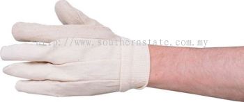 TUFFSAFE Cotton Drill GlovesNatural White