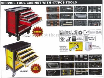 Service Tool Cabinet with 177pcs Tools