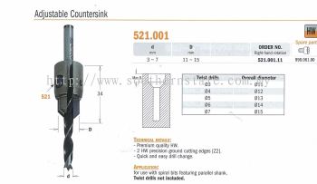 Adjustable Countersinks Drill