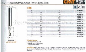 Spiral Bits for Aluminium Positive Single Flute