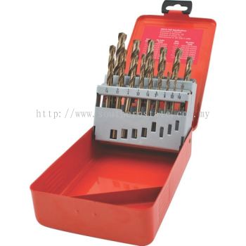 Set of 15 HSS-Cobalt S/SDrills 1/16"-1/2" x 1/32"