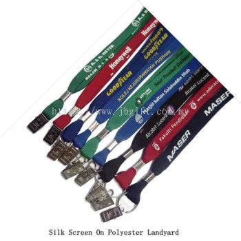 Silk Screen On Polyester Lanyard