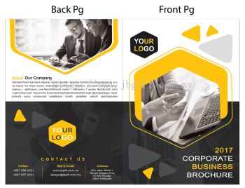 Artwork Design - Brochure A4 One Fold (Front Page)