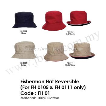 Fisherman Hat Reversible (For FH 0105 & FH 0111 only) FH 01