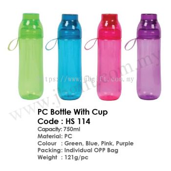 PC Bottle With Cup HS 114