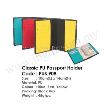 Classic PU Passport Holder PUS 908