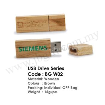 USB Thumb Drive / Pendrive Wooden Series BG W02