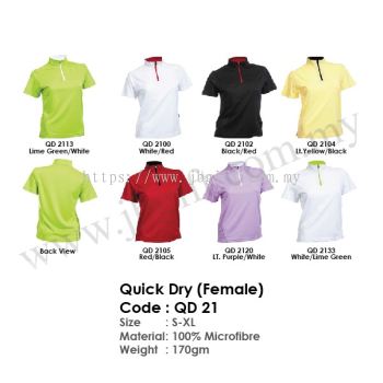 Quick Dry T-Shirt Uniform (Female) QD 21