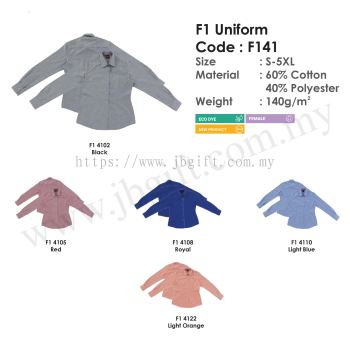 F1 Corporate Uniform 60% Cotton 40% Polyester F141 (Female)