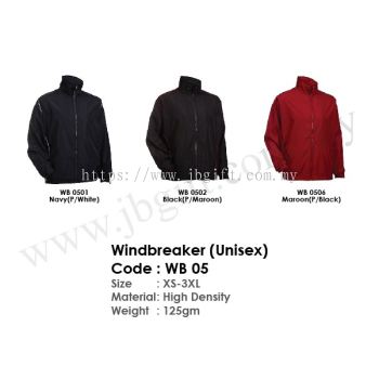 Windbreaker (Unisex Jacket) WB 05