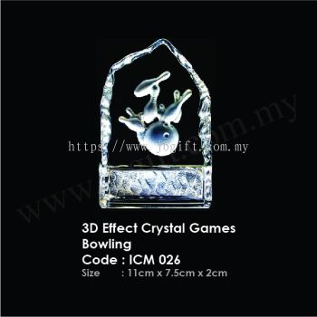 3D Effect Crystal Games Bowling ICM 026