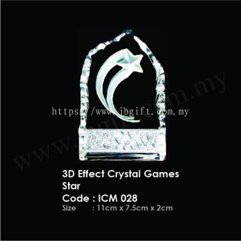 3D Effect Crystal Games Star ICM 028