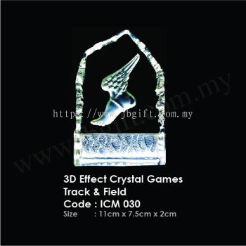 3D Effect Crystal Games Track & Field ICM 030