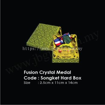 Fusion Crystal Medal Songket Hard Box