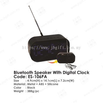 Bluetooth Speaker With Digital Clock ES-106PA