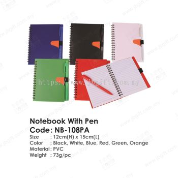 Notebook With Pen NB-108PA