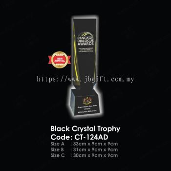 Black Crystal Trophy CT-124AD