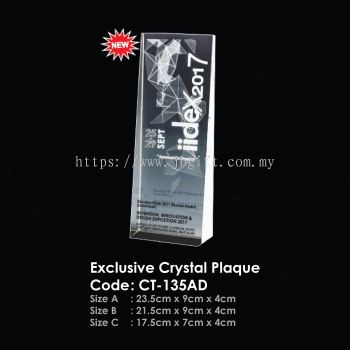 Exclusive Crystal Plaque CT-135AD