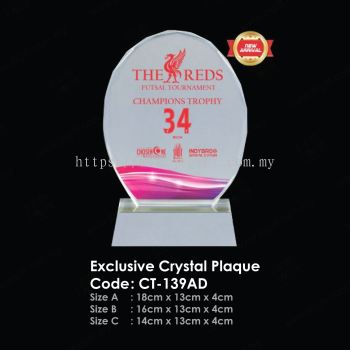 Exclusive Crystal Plaque CT-139AD