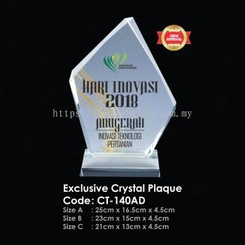 Exclusive Crystal Plaque CT-140AD