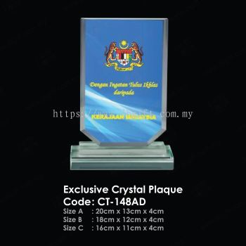 Exclusive Crystal Plaque CT-148AD