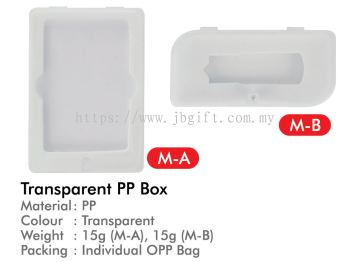 TRANSPARENT PP BOX