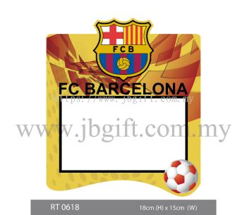 RT 0618 Car Decal (Road Tax Sticker) - Barcelona FC 18cm X 15cm