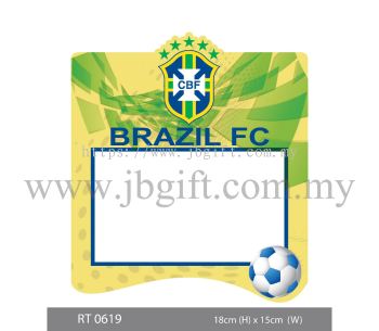 RT 0619 Car Decal (Road Tax Sticker) - Brazil FC 17cm X 15cm