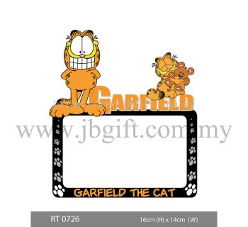 RT 0726 Car Decal (Road Tax Sticker) - Garfield The Cat 16cm X 14cm