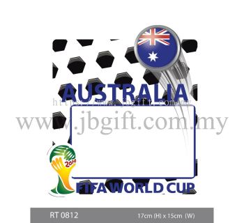 RT 0812 Car Decal (Road Tax Sticker) - FIFA Australia 17cm X 15cm