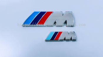 BMW M Sport/Tech Rear Boot Badge Emblem [Chrome][Blue/Blue/Red]